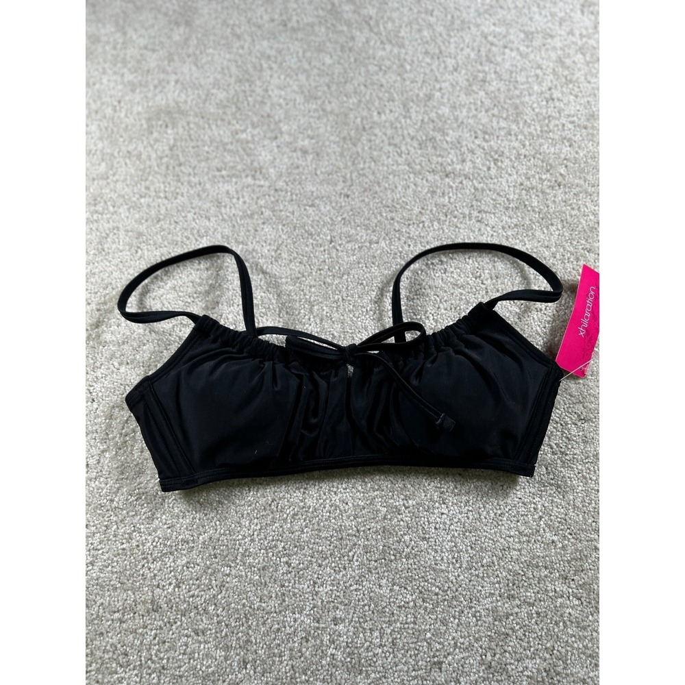 Xhilaration Swimwear‎ Women's Black M Bikini Top Nylon Spandex